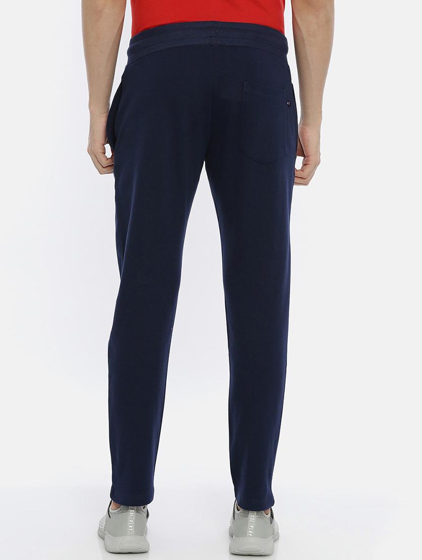 dark blue printed joggers track pant - 18414526 - Standard Image - 2