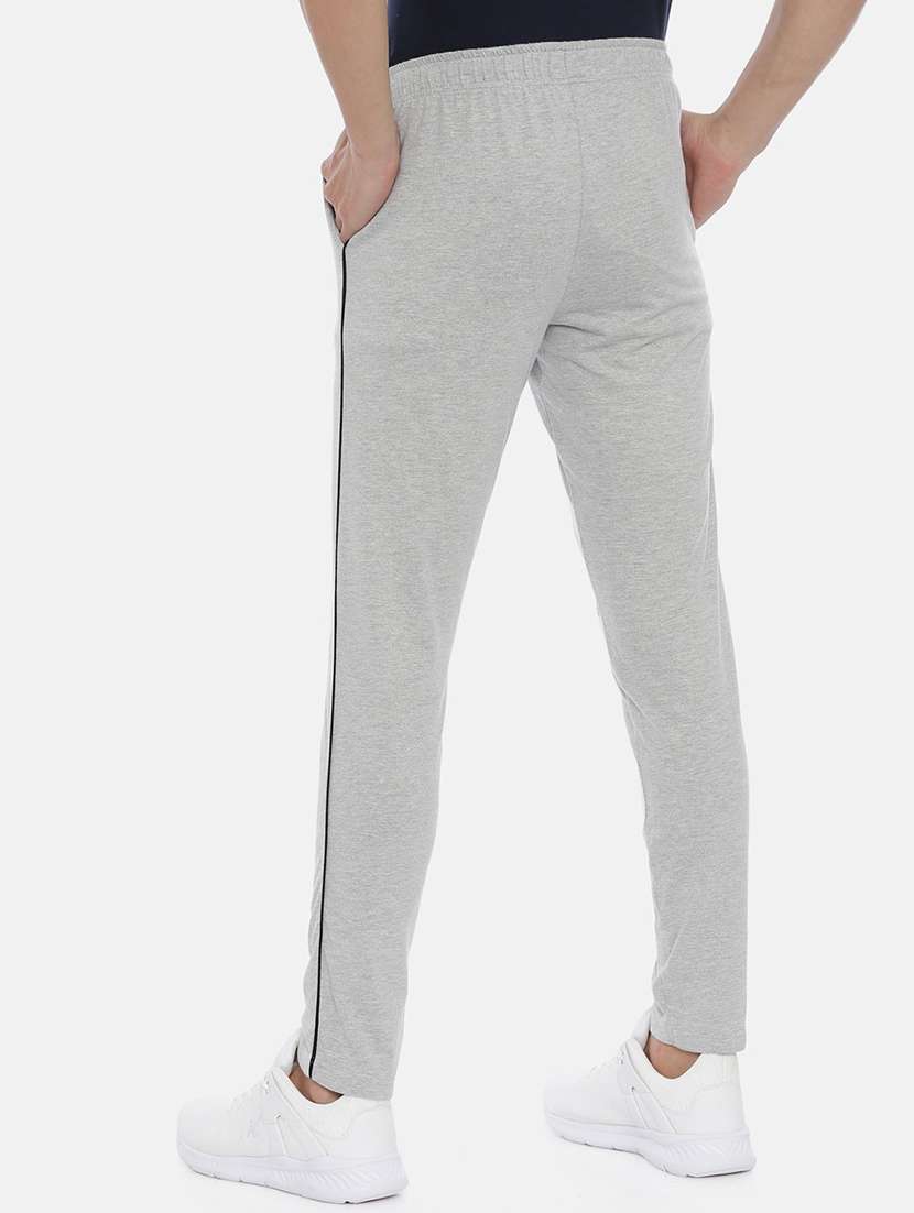 grey solid joggers track pant - 18414527 -  Standard Image - 2