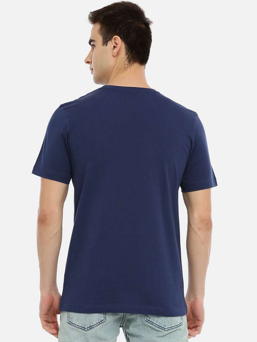 dark blue front print t-shirt - 18414579 -  Standard Image - 2
