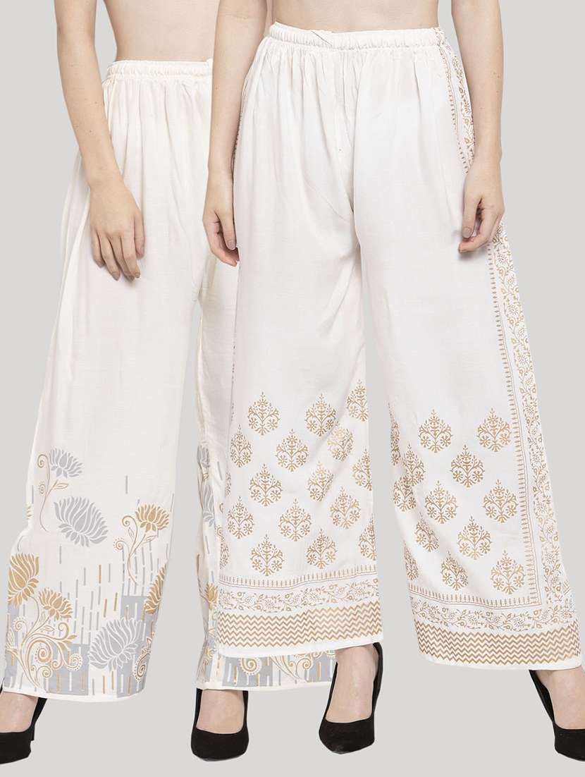 pack of 2 printed palazzo