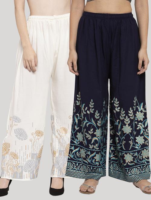 pack of 2 printed palazzo - 18414993 -  Standard Image - 0
