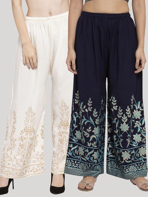 pack of 2 printed palazzo - 18415004 -  Standard Image - 0