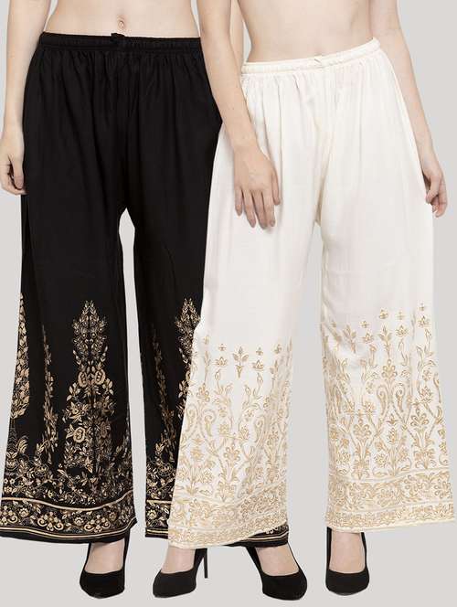 pack of 2 printed palazzo - 18415011 -  Standard Image - 0