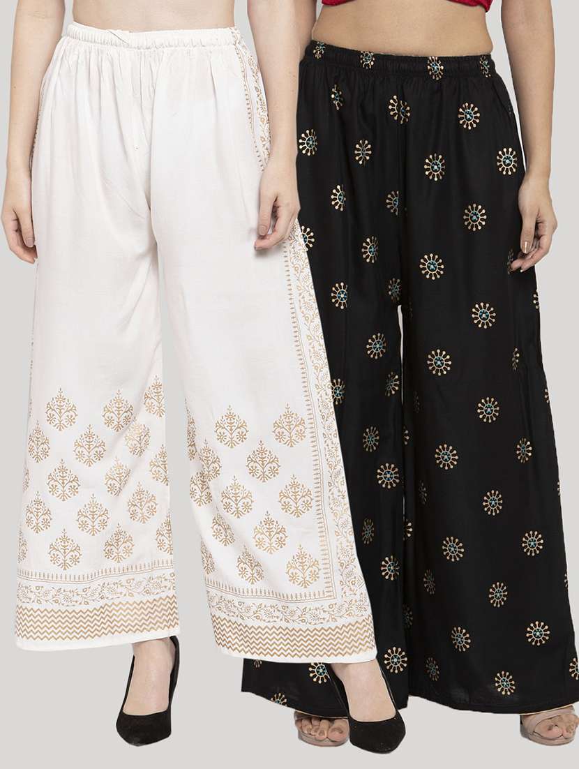 pack of 2 printed palazzo