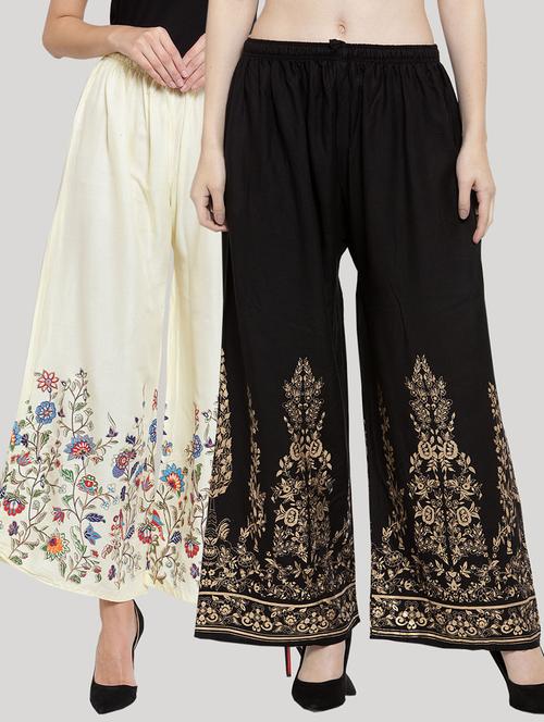 set of 2 pcs printed palazzo - 18415085 -  Standard Image - 0