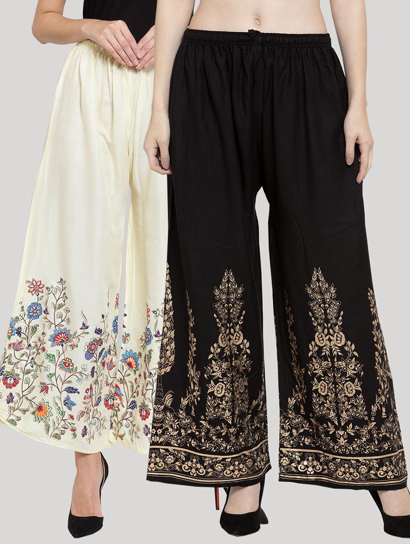 set of 2 pcs printed palazzo - 18415085 -  Zoom Image - 0