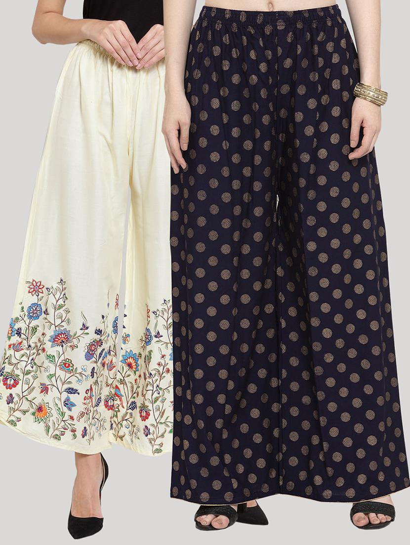 set of 2 pcs printed palazzo - 18415089 - Zoom Image - 0