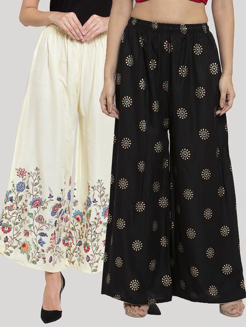 set of 2 pcs printed palazzo - 18415092 - Standard Image - 0