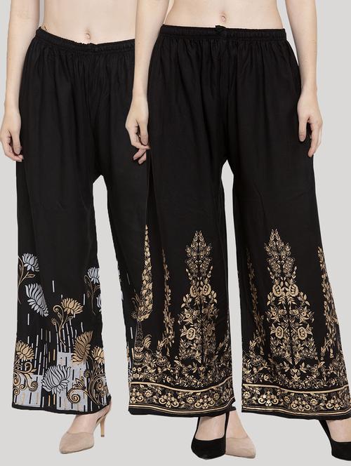 set of 2 pcs printed palazzo - 18415114 - Standard Image - 0