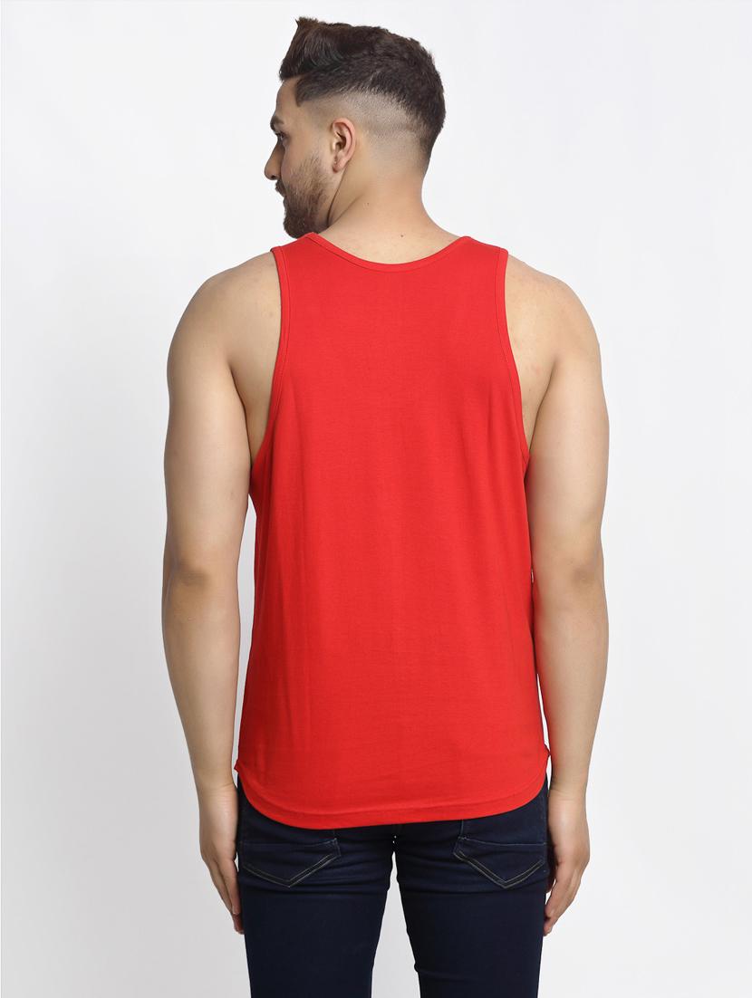 red chest-printed vest - 18415693 - Standard Image - 2