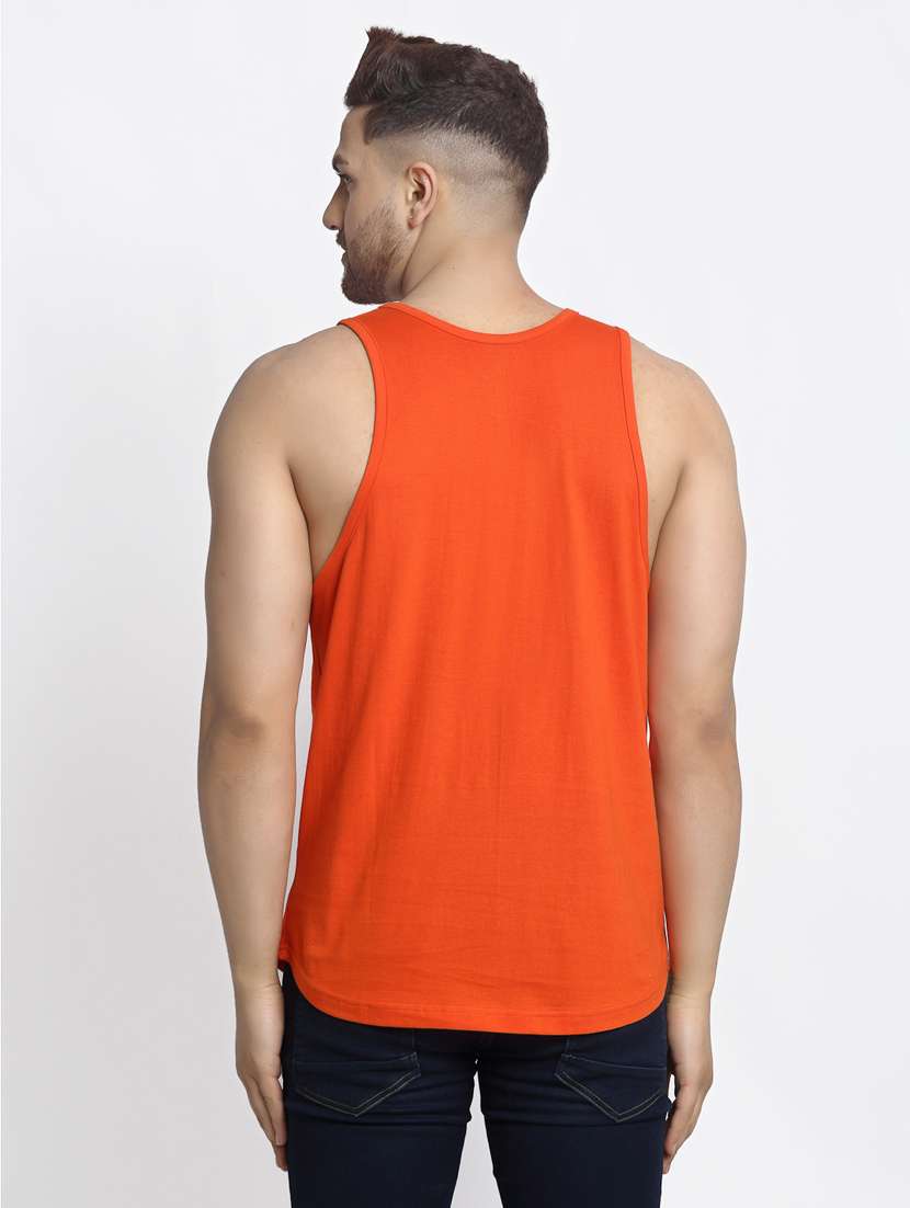 orange chest-printed vest - 18415695 - Standard Image - 2