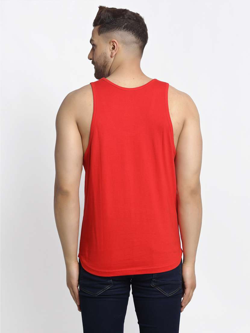 red chest-printed vest - 18415820 -  Standard Image - 2