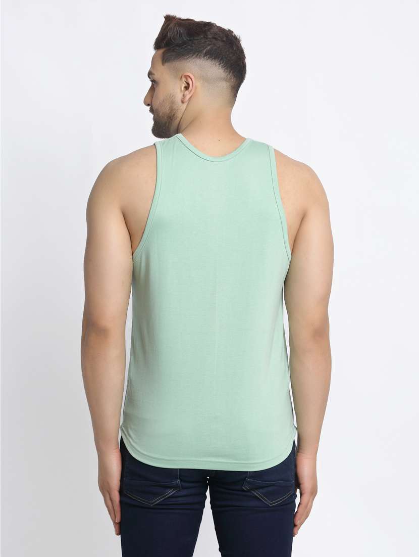 sea green chest-printed vest - 18415851 -  Standard Image - 2