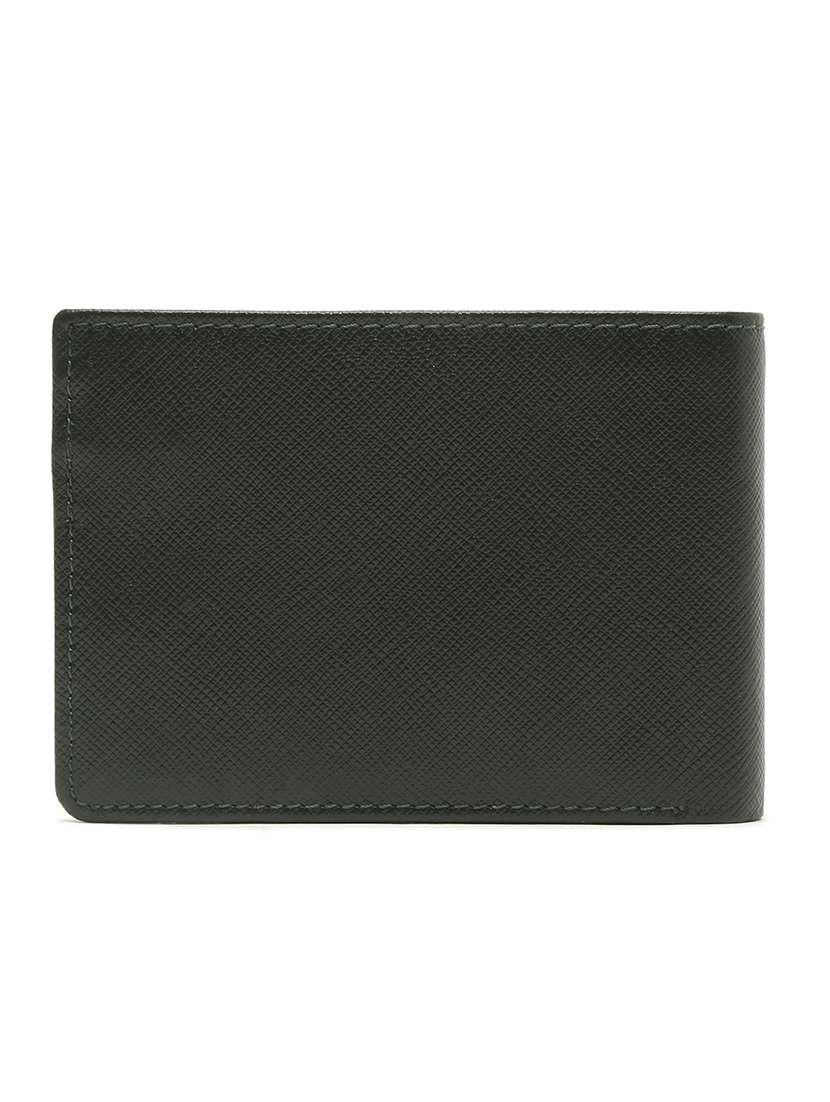 seaweed green leather wallet