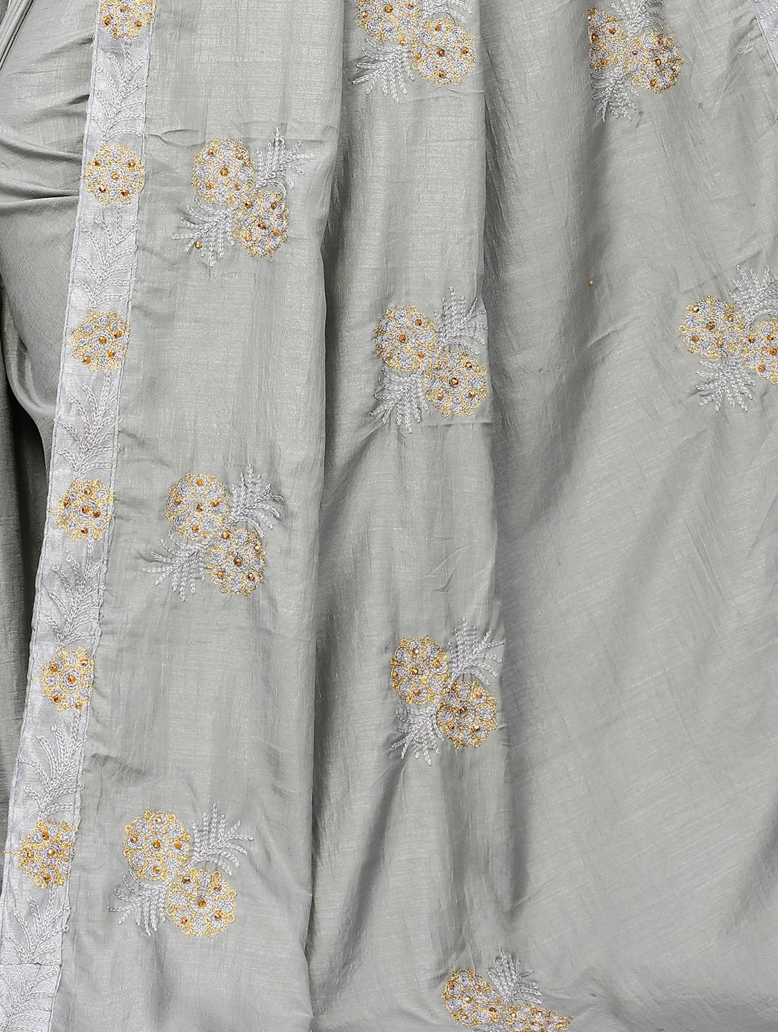 women's embroidered saree - 18416431 - Standard Image - 2
