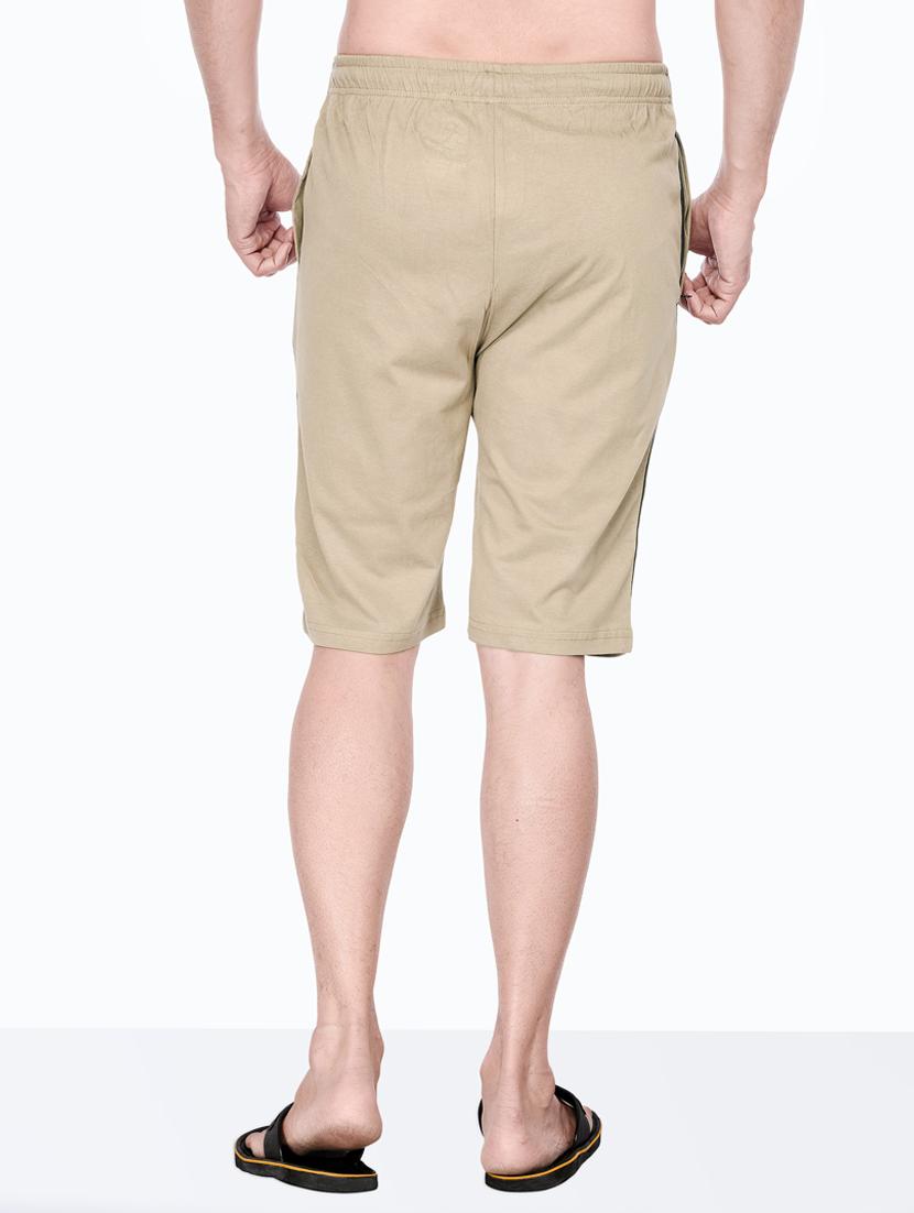 beige solid bermuda short - 18416818 - Standard Image - 2