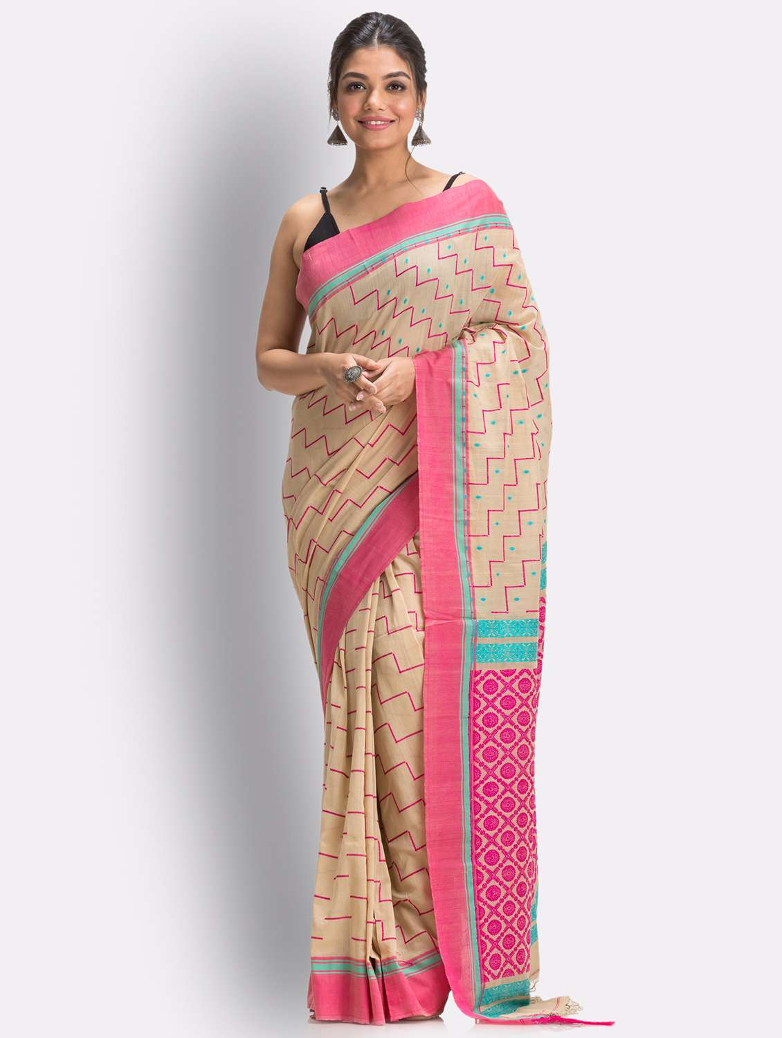 women's self design yellow colored saree with blouse