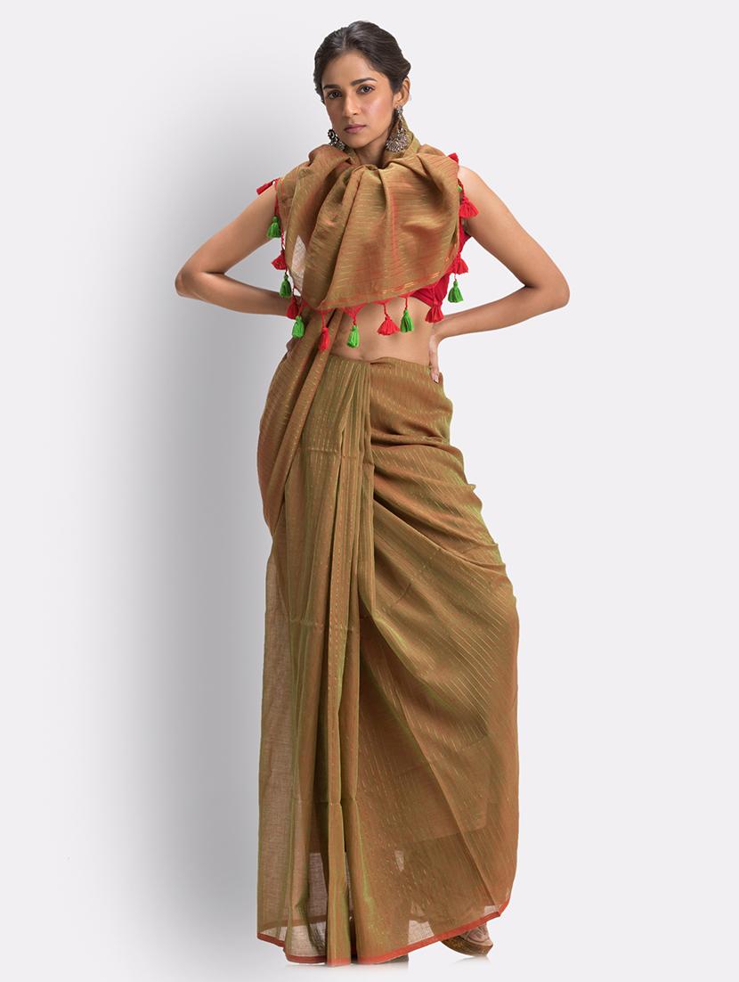 handloom jamdani saree - 18416924 - Standard Image - 2