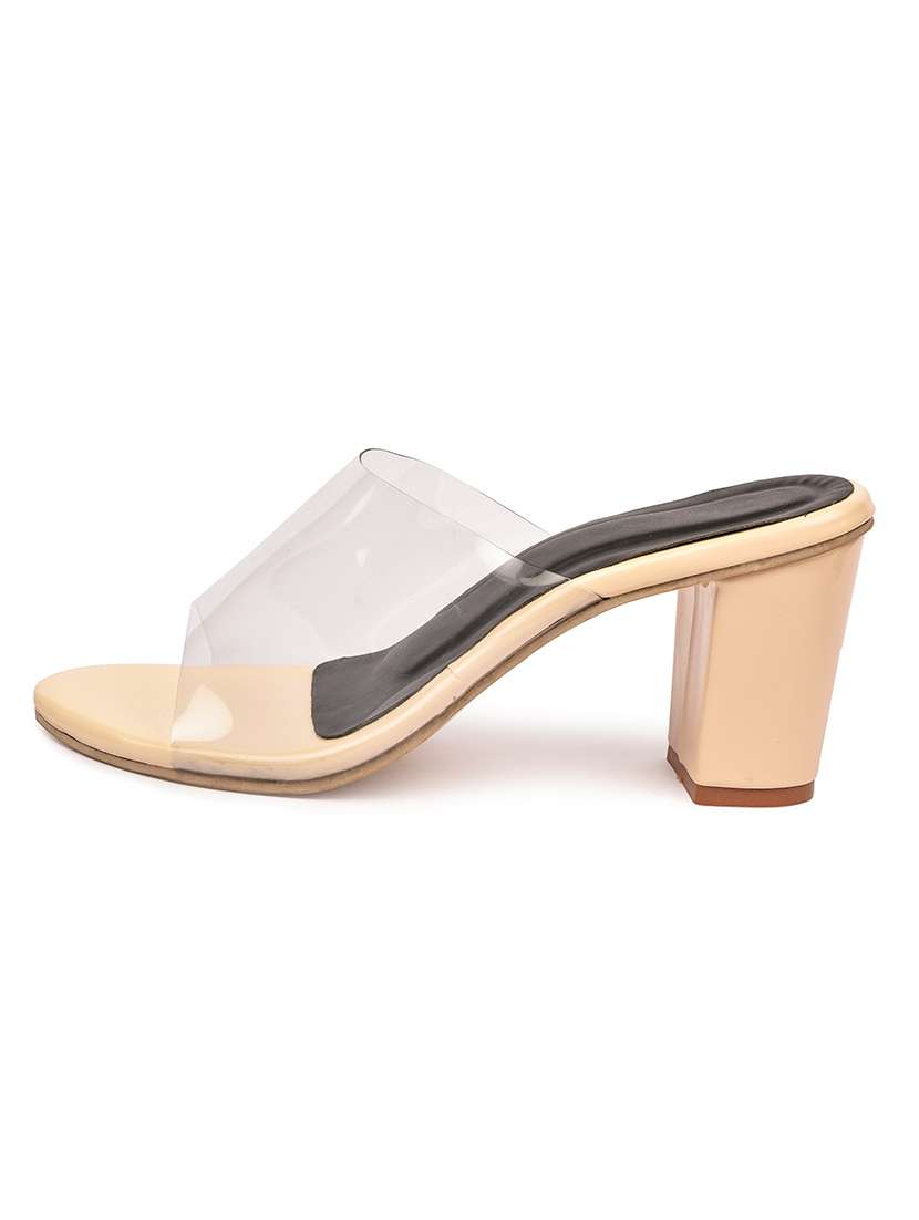 beige slip on sandal