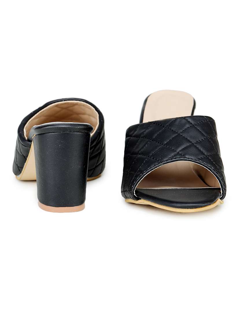 black slip on sandal - 18417048 -  Standard Image - 2