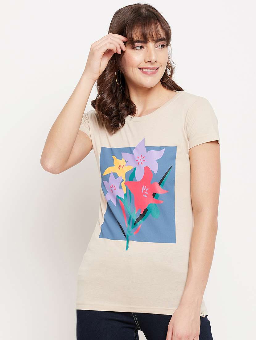 round neck graphic tee 