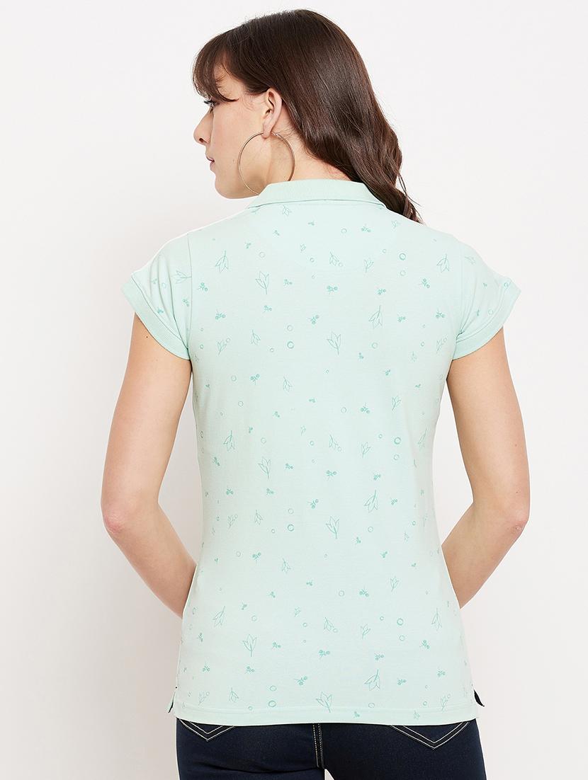 polo neck printed tee - 18417245 - Standard Image - 2