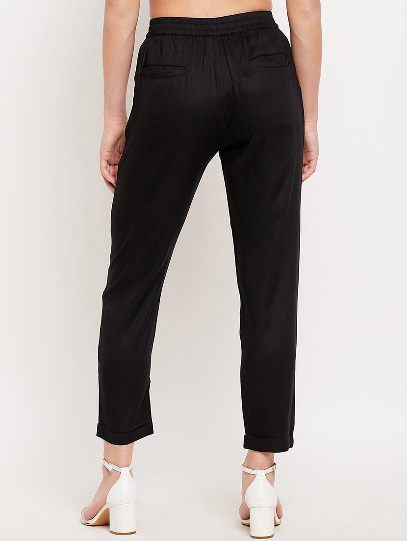 drawstring waist cigarette pants trouser - 18417254 - Standard Image - 2