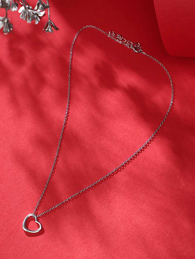 silver heart necklace