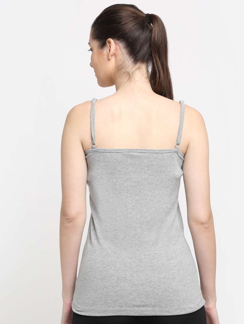 grey solid camisole - 18417958 -  Standard Image - 2