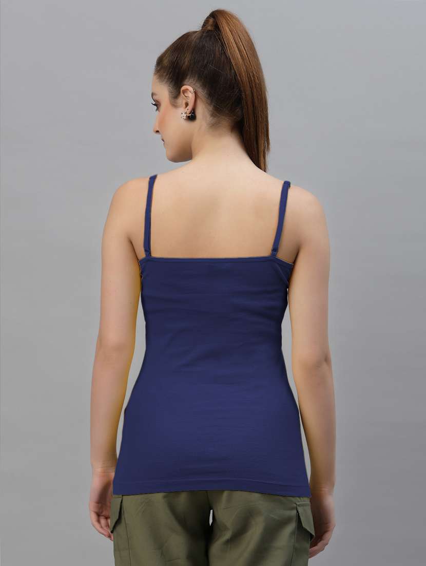 navy blue solid camisole - 18417959 -  Standard Image - 2