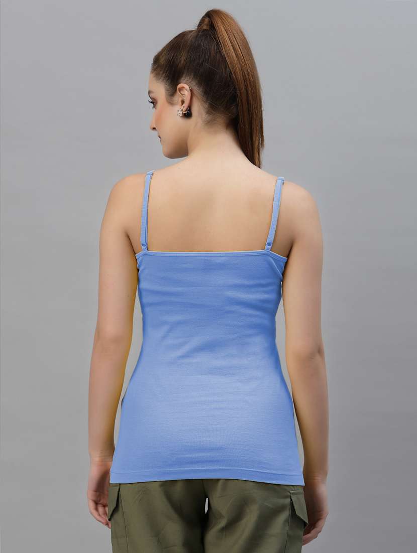 light blue solid camisole - 18417970 -  Standard Image - 2