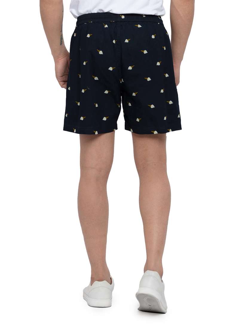 navy blue printed short - 18418543 -  Standard Image - 2
