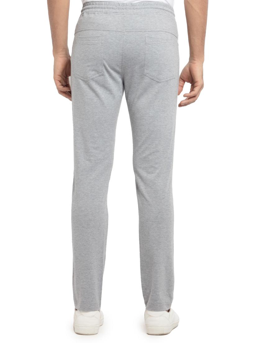 grey solid full length track pant - 18418627 - Standard Image - 2