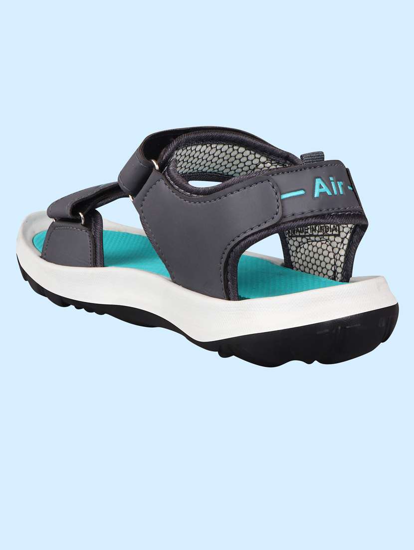 green synthetic & mesh back strap sandals - 18418763 - Standard Image - 2