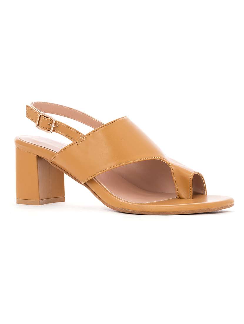 tan back strap sandal