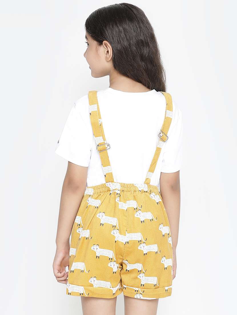yellow printed jump suit - 18419485 - Standard Image - 2