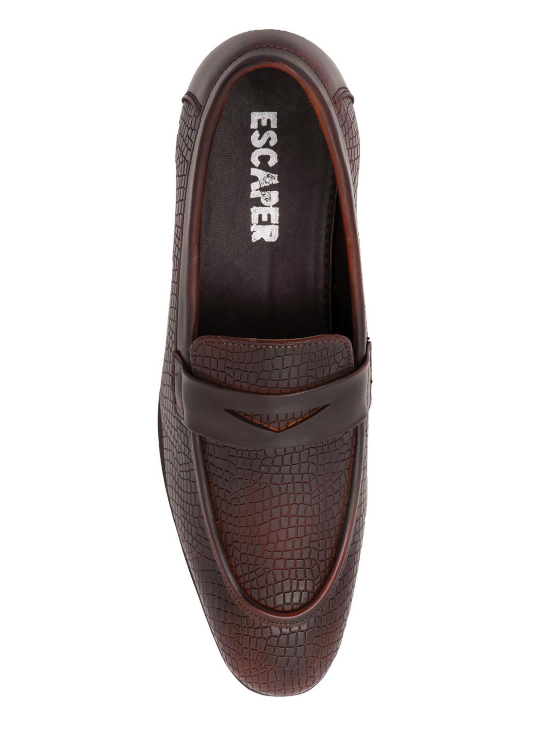 tan synthetic office wear loafers - 18419551 - Standard Image - 2