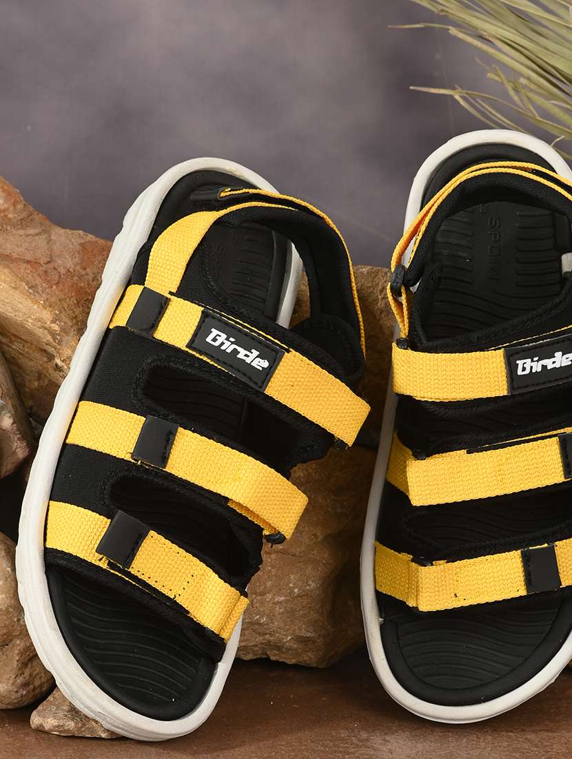 yellow back strap sandal
