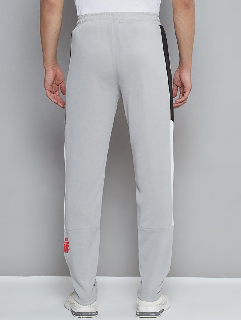 grey printed full length track pant - 18420092 - Standard Image - 2