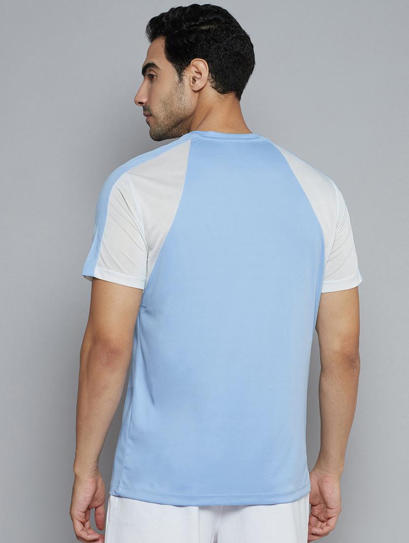 blue color-blocked t-shirt - 18420177 - Standard Image - 2