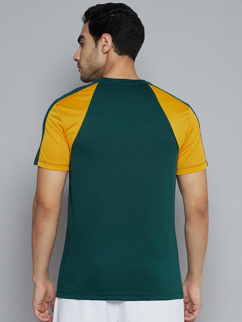 green color-blocked t-shirt - 18420178 - Standard Image - 2