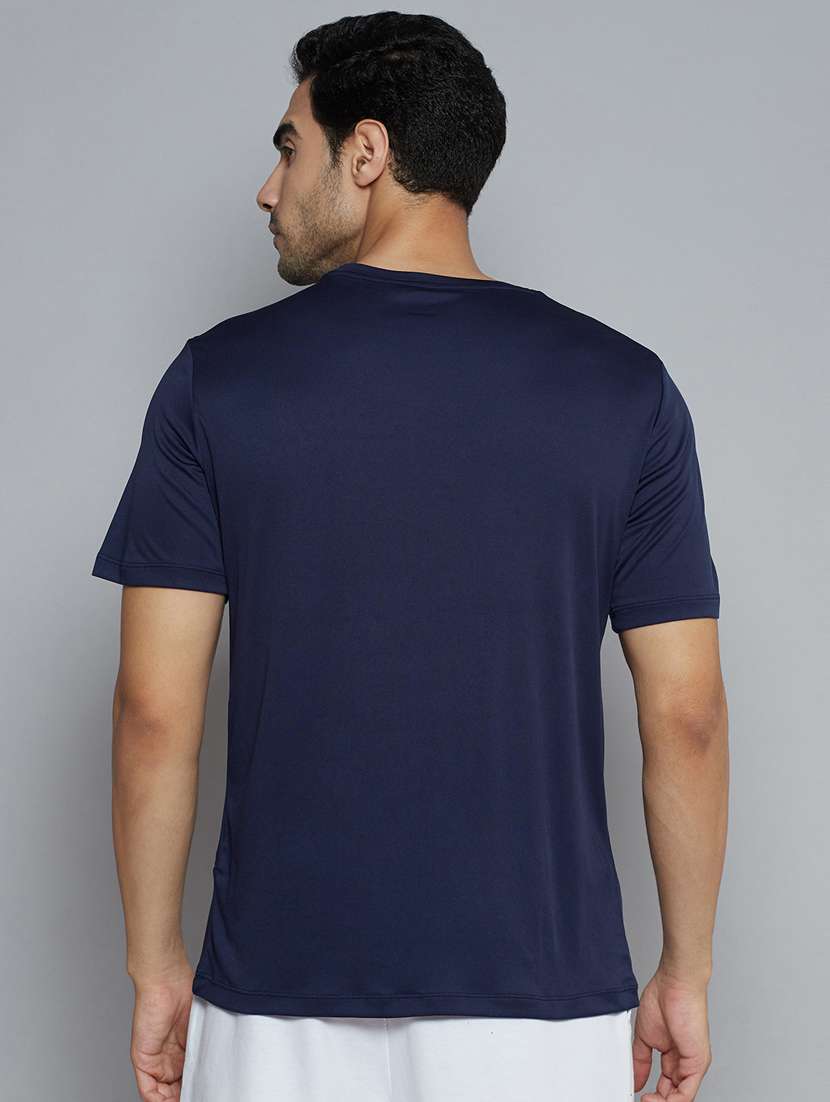 navy-blue solid t-shirt - 18420179 - Standard Image - 2