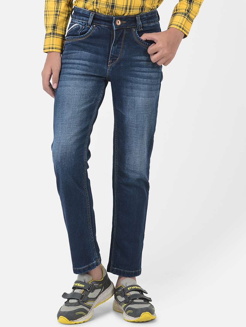 boy's plain slim fit jeans