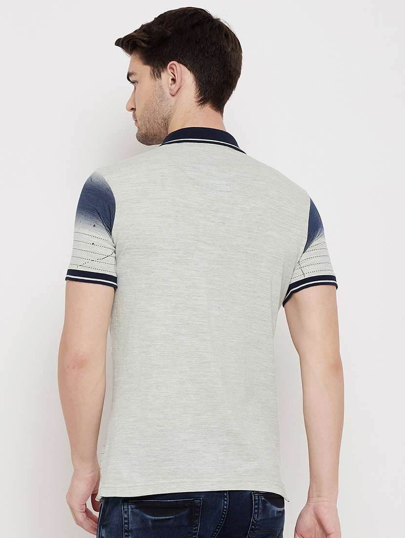 navy-blue striped polo t-shirt - 18422171 -  Standard Image - 2