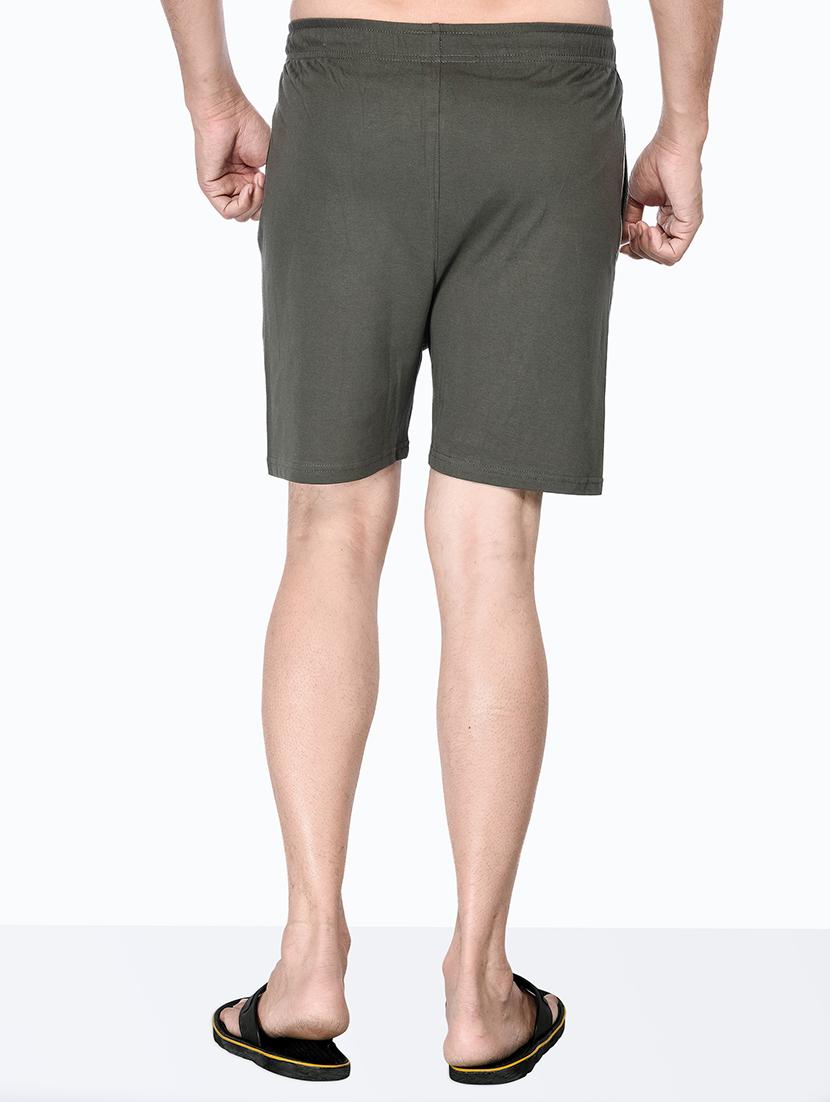 olive solid bermuda short - 18422374 - Standard Image - 2
