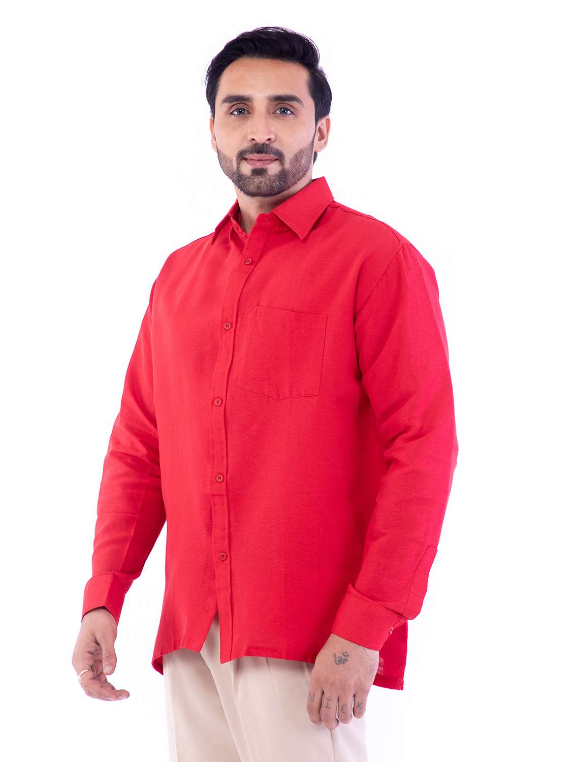 Mens Solid Casual Shirt - 18423051 -  Standard Image - 7