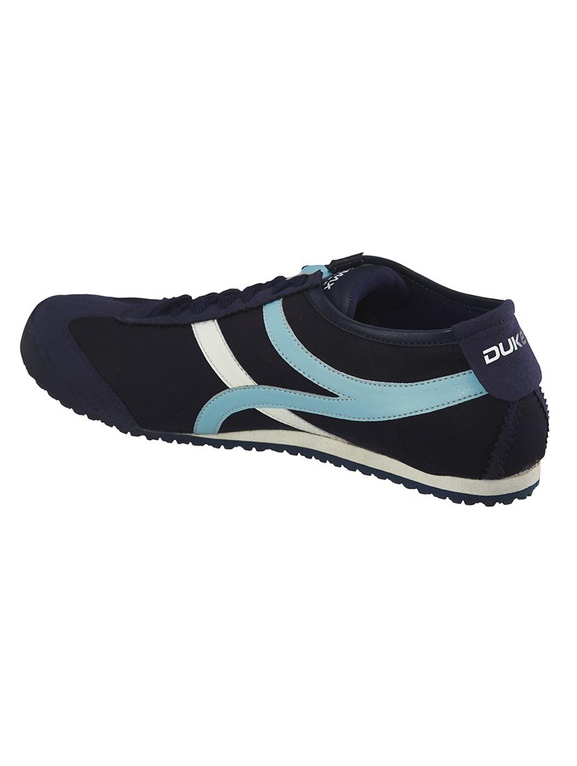 navy synthetic lace up sneakers - 18423419 - Standard Image - 2