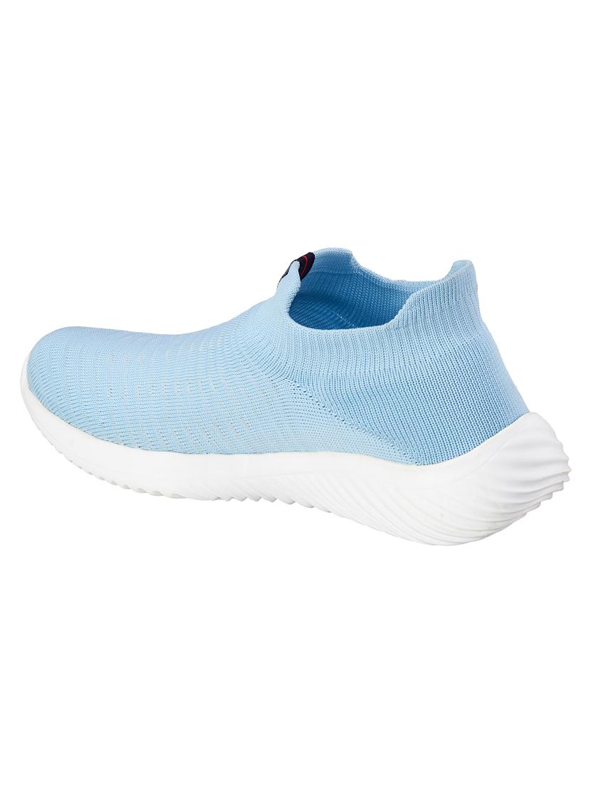 blue fabric slip on sports shoes - 18423731 - Standard Image - 2