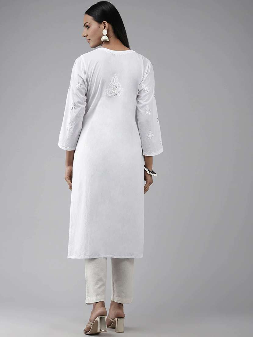 women's straight kurta - 18424051 - Standard Image - 2