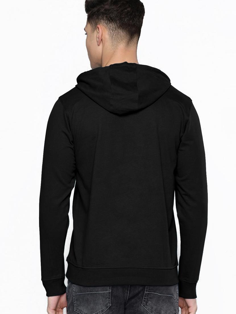 black chest print sweatshirt - 18424084 - Standard Image - 2